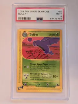 2003 Pokemon Skyridge Golbat 60/144 Non-Holo PSA 9 MINT - Image 1