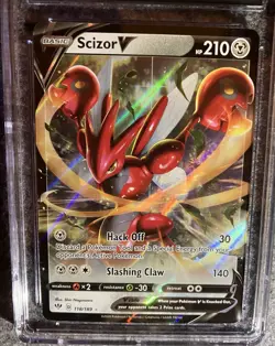 Pokemon TCG CGC Pristine 10 Scizor V 118/189 Darkness Ablaze - Image 3