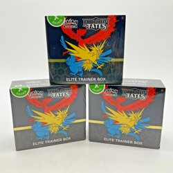 Lot of (3) Pokemon TCG Hidden Fates Elite Trainer Boxes SEALED NEW ETB - Image 1
