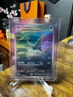 Pokemon Swanna 110/086 SV: White Flare Illustration Rare Full Art Holo NM - Image 1
