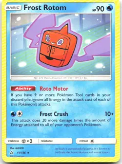 Frost Rotom 41/156 Rare Ultra Prism Pokemon Near Mint - Image 1