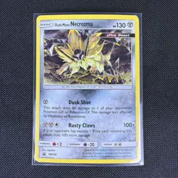 Pokemon TCG Dusk Mane Necrozma SM124 Promo Ultra Beast Basic Holo English LP - Image 1