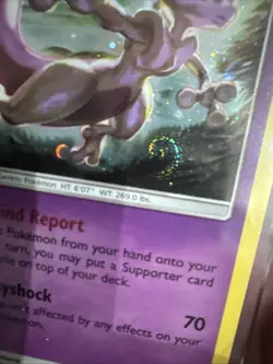 Pokemon TCG Mewtwo SM214 Holo Sun & Moon Hidden Fates Pin Collection NM SWIRL - Image 4