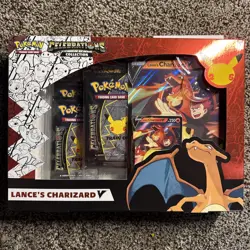 Pokemon Celebrations Collection Lance's Charizard V Box Set Factory Sealed - Image 1