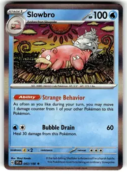 Pokemon TCG Pokemon Slowbro 043/198 NM Rare Holo - Image 1