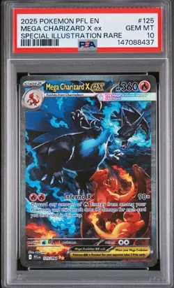 2025 POKEMON PFL EN-PHANTASMAL FLAMES | SPECIAL ILLUSTRATION RAREMEGA CHARIZARD - Image 1