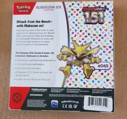 3 Pokemon Scarlet & Violet 151 Alakazam ex Collection Box Booster Promo English - Image 2