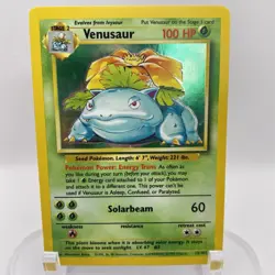 Venusaur 15/102 Unlimited Base Set Holo NM WOTC Pokemon TCG Vintage Single - Image 1