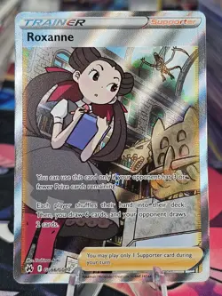 Pokemon TCG Roxanne Crown Zenith Galarian Gallery GG66/GG70 Holo Ultra Rare L101 - Image 1