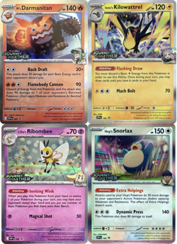Pokemon Journey Together Stamped Pre-Release 181 182 183 184 Promo Set SVP - Image 1