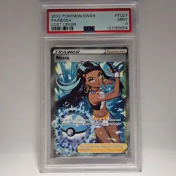 PSA 9 Nessa - Sword & Shield Lost Origin Trainer Gallery Full Art FA - TG27/TG30 - Image 1