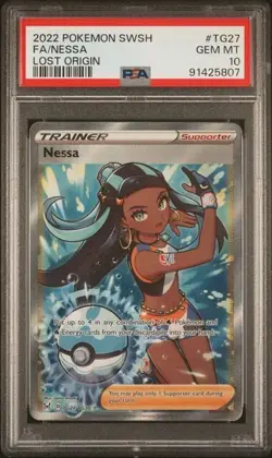 Nessa PSA 10 GEM MINT Lost Origin Trainer Gallery TG27/TG30 Holo Ultra Rare - Image 1