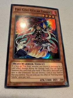 Yu-Gi-Oh! Fire King Avatar Yaksha JOTL-EN095 Super Rare Moderate Play - Image 2