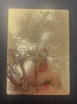 Sexy One Piece Anime Waifu Gold Metal Card Nami x Nico Robin Goddess Story Rare - Image 2