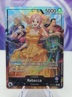 Rebecca OP15-039 Alt Art Leader Holo One Piece Adventure on Kami's Island NM - Image 1