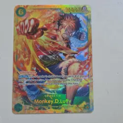 One Piece Monkey.D.Luffy OP13-118 Foil Secret Rare Double Attack 7000 - Image 1