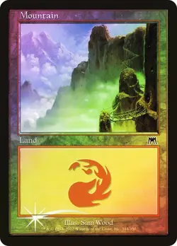 Onslaught MTG FOIL Mountain (#344) Magic - Image 1