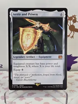 MTG Aettir and Priwen - Regular #253 - Final Fantasy Magic The Gathering - Image 1