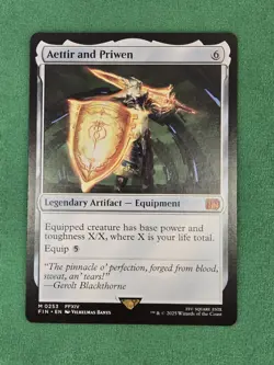 MTG Aettir and Priwen - Regular #253 - Final Fantasy Magic The Gathering - Image 3