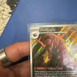 Scolipede 134/086 Pokemon TCG Black Bolt Illustration Rare Card NM/M Condition - Image 4