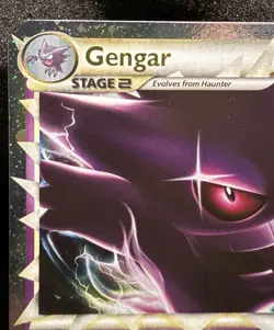 Pokemon TCG Gengar [Prime] 94 HGSS: Triumphant 2010 NM+ 🌀SWIRL🌀 10 Contender🔥 - Image 4