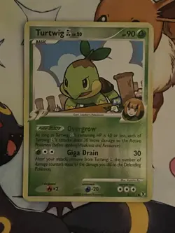 Pokemon TCG 2009 Platinum Rising Rivals Turtwig GL 85/111 Reverse Holo - Image 1