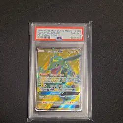 2018 Pokemon Celestial Storm Rayquaza GX Full Art #160 PSA 8 NM-MT - Image 1