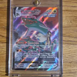 Pokemon Rayquaza VMAX Ultra Rare Full Art Holo TG20/TG30 Silver Tempest Ishikawa - Image 1