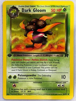 Dark Gloom 36/82 Uncommon Team Rocket Pokemon 1st Edition Lightly Played - Image 1
