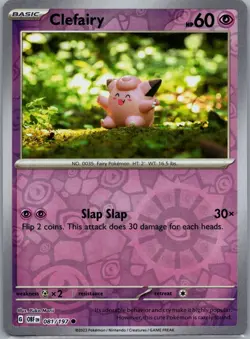 Clefairy 081/197 C Obsidian Flames Pokemon Reverse Holo Near Mint - Image 1