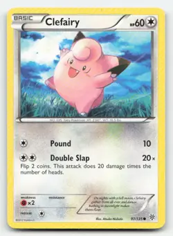 Clefairy 97/135 Common Plasma Storm Pokemon Near Mint - Image 1