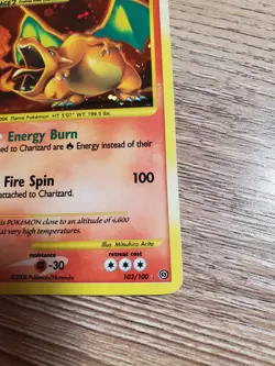 Pokemon Charizard Stormfront 103/100 Holo Diamond & Pearl 2008 RARE LP Beautiful - Image 4