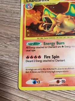 Pokemon Charizard Stormfront 103/100 Holo Diamond & Pearl 2008 RARE LP Beautiful - Image 5