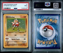Pokemon TCG Hitmonchan Base Set Holo Rare 7/102 PSA 9 English - Image 3