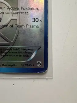 2013 POKEMON BLACK & WHITE PLASMA STORM Snorlax-Reverse Holo Foil HP - Image 5