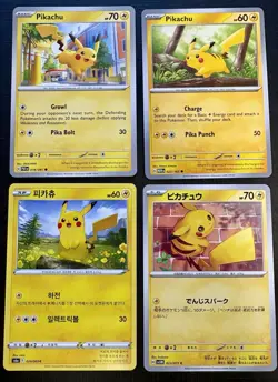 Pikachu Lot Of 4: Pokemon TCG - 18/91, 25/165, 23/71 and 26/69 - Image 1