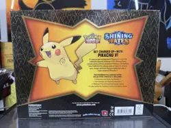 Pokemon TCG Pikachu V Promo Box Collection Shining Fates New Sealed 4 Packs - Image 2