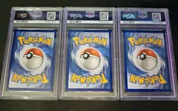 2021 Pokemon Celebrations Birthday Pikachu PSA 9 Sequential Certs 126327334-336 - Image 2