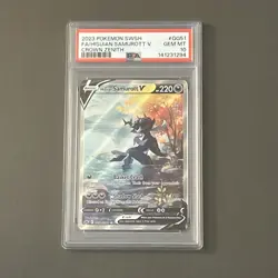 Pokemon TCG: Hisuian Samurott V GG51/GG70 Crown Zenith Holo PSA 10 - Image 1