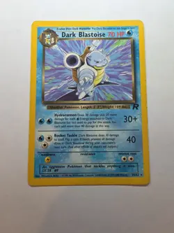 Dark Blastoise 20/82 Pokemon TCG Team Rocket Non-Holo Rare WOTC MP/HP - Image 1