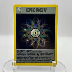Rainbow Energy 17/82 Team Rocket Holo LP/MP Rare WOTC Pokemon TCG Vintage Single - Image 1