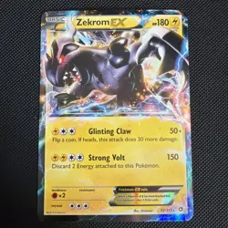 Pokemon Zekrom EX Ultra Rare Legendary Treasures 52/113 LP - Image 1