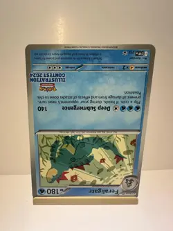 Feraligatr (Illustration Contest 2024) 213 Scarlet & Violet Promo Pokemon NM - Image 2
