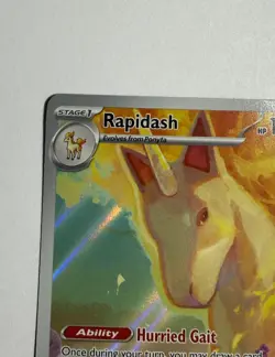 Rapidash 189/182 Pokemon TCG Destined Rivals Full Art Illustration Rare Holo NM - Image 3