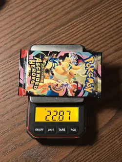 VERY HEAVY! 22.87g Pokemon TCG Ascended Heroes Booster Pack (SEALED) GOD PACKU! - Image 1