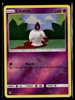 Pokemon TCG SM - Lost Thunder #101/214 Litwick REVERSE HOLO - Image 1