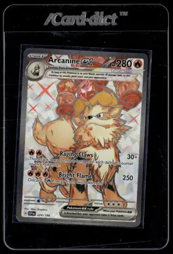 Pokemon TCG SV01: Scarlet & Violet Base Set #224/198 Arcanine ex - Image 1
