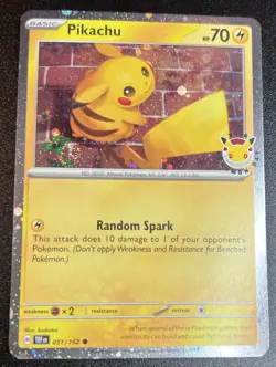 🌀Fart Swirl🌀 Pikachu 051/162 TEF Pokemon Day Stamped Cosmos Holo Promo NM - Image 1