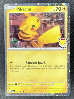 🌀Fart Swirl🌀 Pikachu 051/162 TEF Pokemon Day Stamped Cosmos Holo Promo NM - Image 3