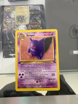 Pokemon Gengar 1st Edition Fossil 20/62 Non-holo - Image 1